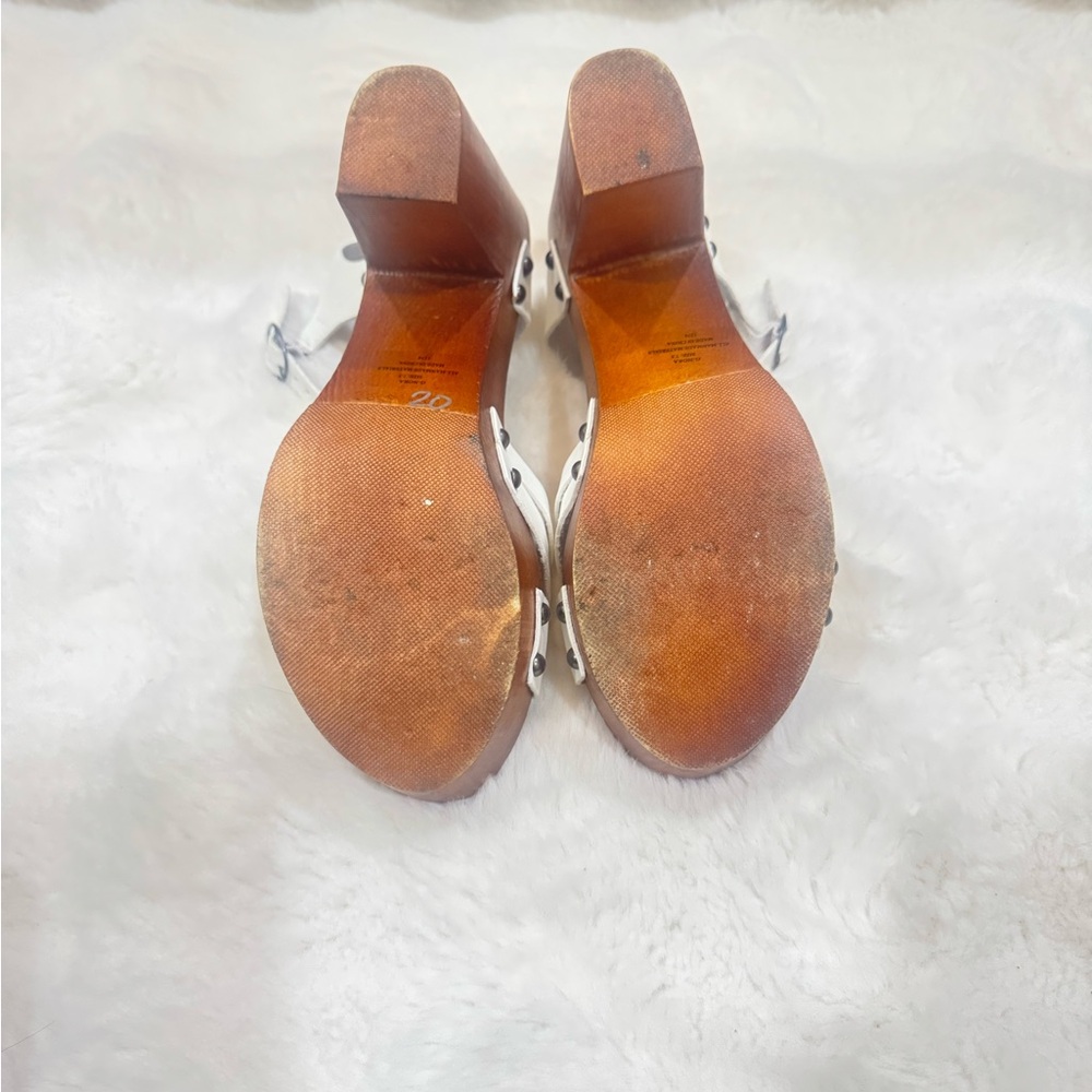 Madden Girl White Cross-Strap Sandals - Picture 6 of 7